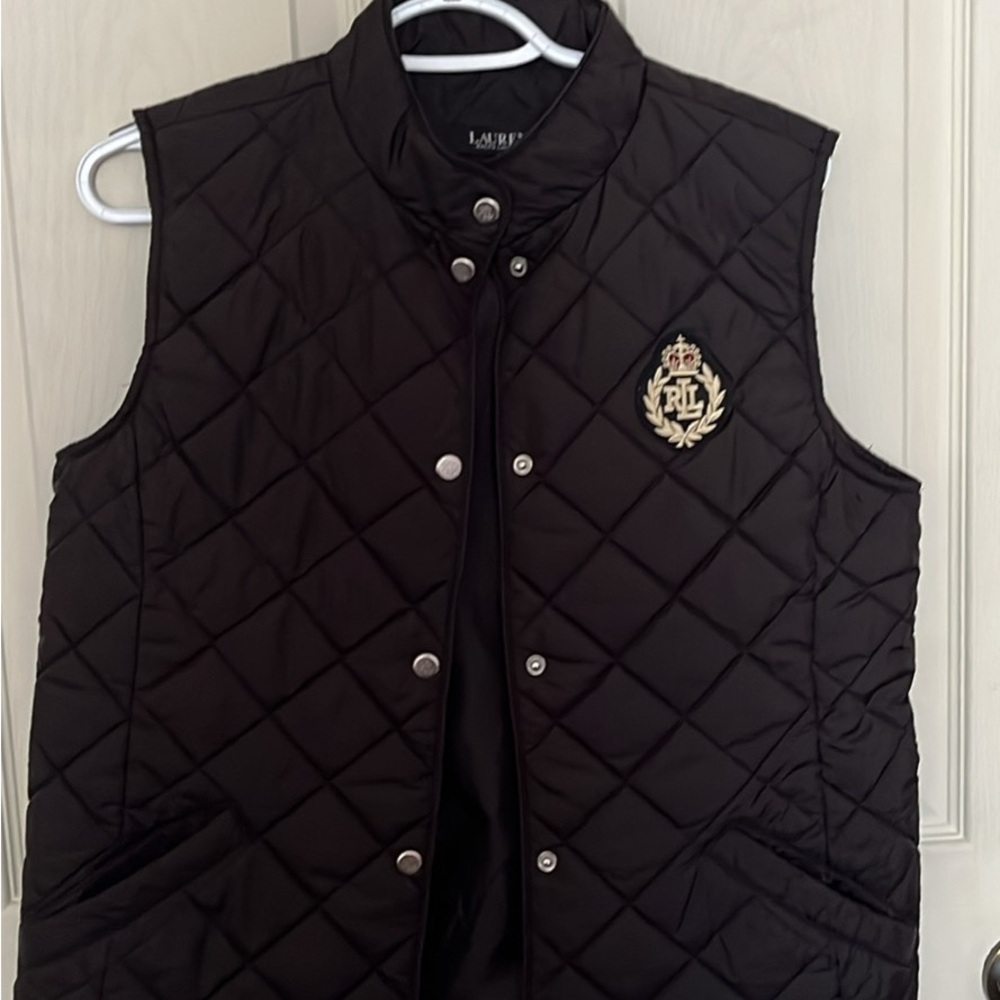 Ralph Lauren Quilted Black Vest